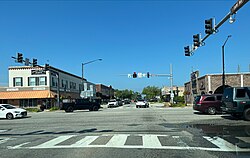 Intersection of U.S. Route 98 and Alabama State Highway 59 in Foley