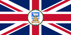 Flag of the governor of the Falkland Islands (1948–1999)