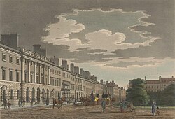 Historic portrait of Grosvenor Square in Mayfair