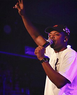 Gerald Walker performing during a live show in New York City.