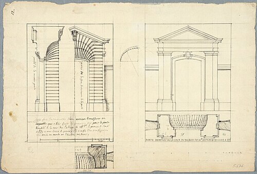Entrance portal for the Château d'Issy