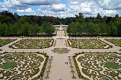 The Baroque garden of Het Loo Palace in the Netherlands.