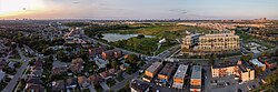 Aerial view of Downsview in 2024