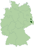 Sorbian language area in Germany