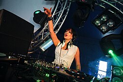 Lisa Lashes at Escape into the Park in June 2010