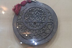 An astrolabe from the Mughal era exhibited at the National Museum in New Delhi, India.