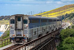 Bi level Pacific Surfliner cab car in 2018
