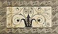 Key patterns forming a border in the Roman Mosaic of Dioscorides as seen in the Handbook of Archaeology, Egyptian - Greek - Etruscan - Roman (1867)