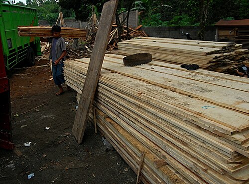 Sawn timber, Lombok, Indonesia