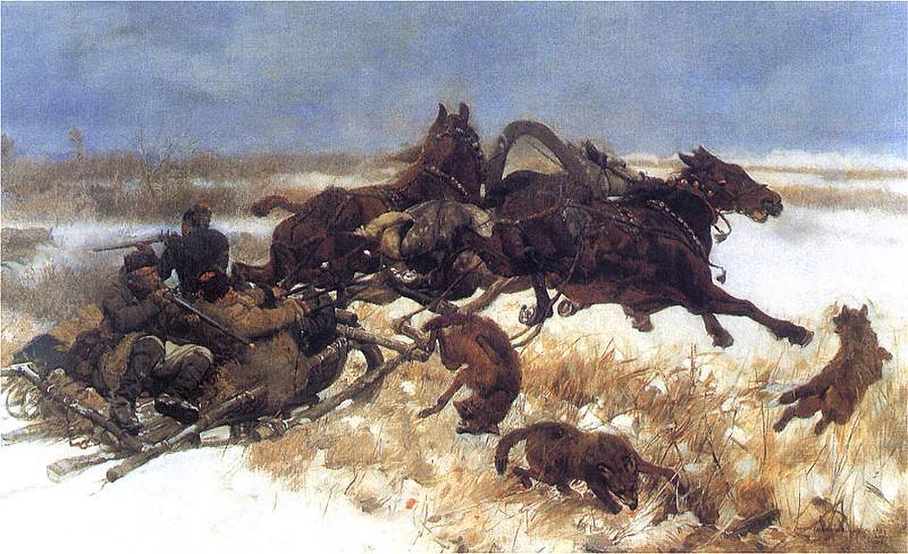 J Chełmoński - Napad wilków (1883).jpg