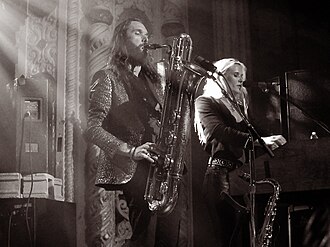 Wild Belle performing in 2016