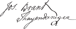 Jos. Brant Thayendanegea