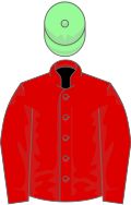 Red, pale green cap