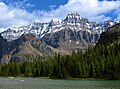 Mount Huber seen from Shaffer Lake