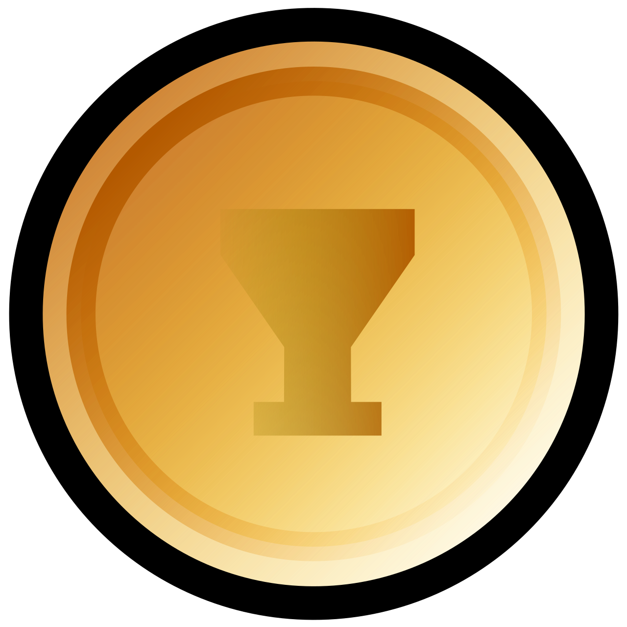 Bronze medal with cup.svg