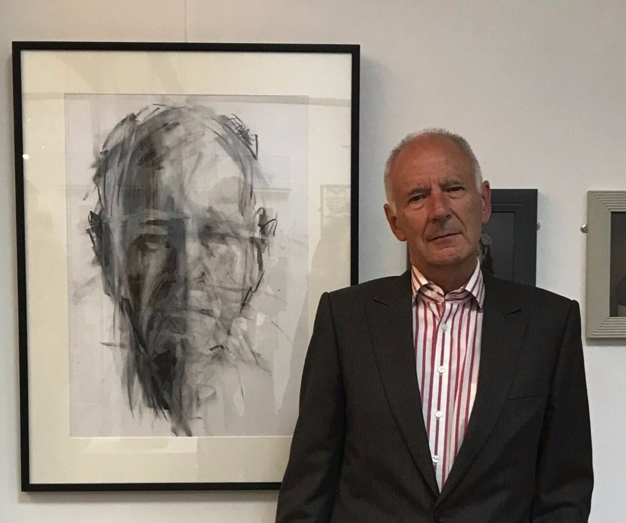 Michael Allingham with bronze and charcoal (cropped).jpg