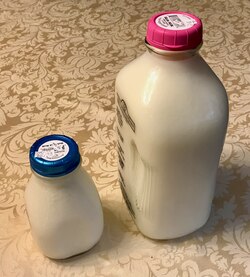 US pint and gallon returnable glass bottles