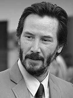 A photograph of Keanu Reeves