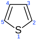 Skeletal formula showing numbering convention