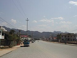 Sam Neua's main street