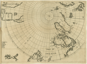 Map of the voyage of Luke Foxe