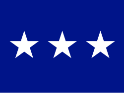 Flag of a Lieutenant General in the United States Air Force.