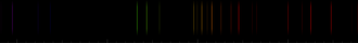 Color lines in a spectral range
