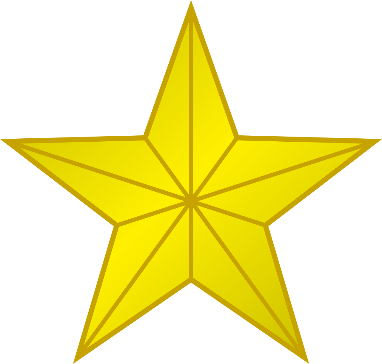 1 golden star.svg