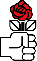Fist and rose