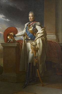 1815 portrait of Charles X in uniform
