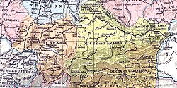 The region of Traungau between Bavaria and Austria in the 12th century