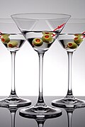 A martini is a classic gin-based cocktail.