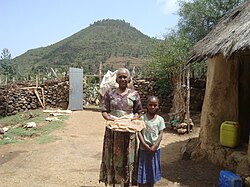 Mount Gumawta dominates the Mika'el Abiy skyline