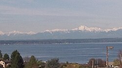 View of the Olympic Mountains and Puget Sound from Broadview