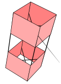 Box kite (square section, two stacked cells)
