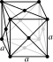 Face-centered cubic crystal structure for strontium