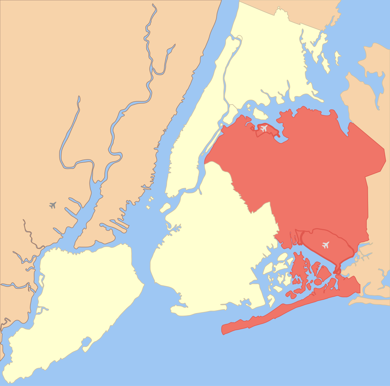 New York City location Queens.svg