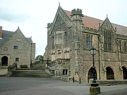 Colour photograph of a school