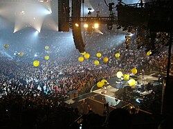 Coldplay performing "Yellow" live in 2005