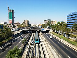 Route 5 (Pan-American Highway) in Santiago
