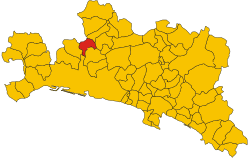 Location of Mignanego