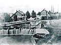 The first Soo Locks in the 19th century