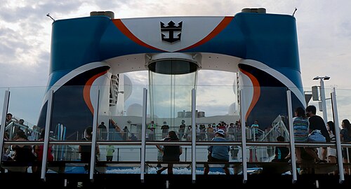 Skydiving simulator on Spectrum of the Seas