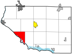 Location of Diamond Bluff, within Pierce County