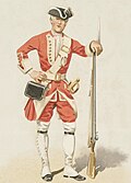 Private, 40th Regiment of Foot, 1742