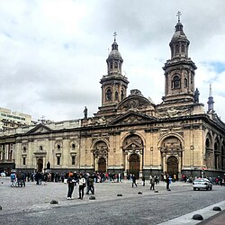 Santiago Metropolitan Cathedral, Chile (1748–1906) by Joaquín Toesca and Ignacio Cremonesi