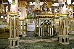 Nabawi Mihrab in the Rawda