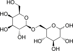 Skeletal formula of allolactose