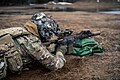 U.S. Army infantryman firing an M7 rifle