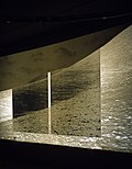 'Panelled Landscape' - A Gallery, London 1996 - Photographic negative projection over positive print - 3.6 x 5m